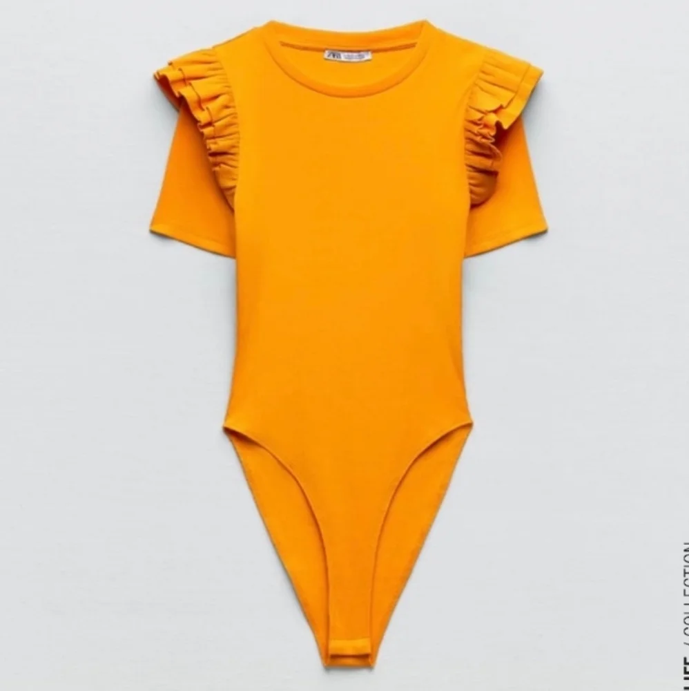 Zara Ribbed Bodysuit Sz L - Picture 4 of 7